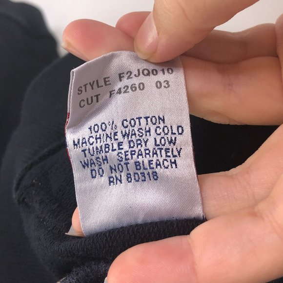 LUCKY BRAND Navy Cotton Zip Front Jacket #TT10 - Picture 7 of 8